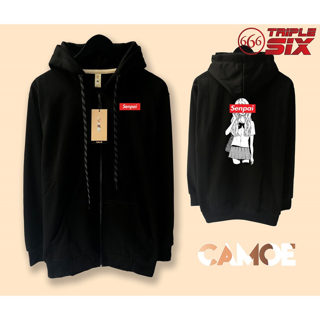 Jaket Hoodie Zipper Anime Senpai