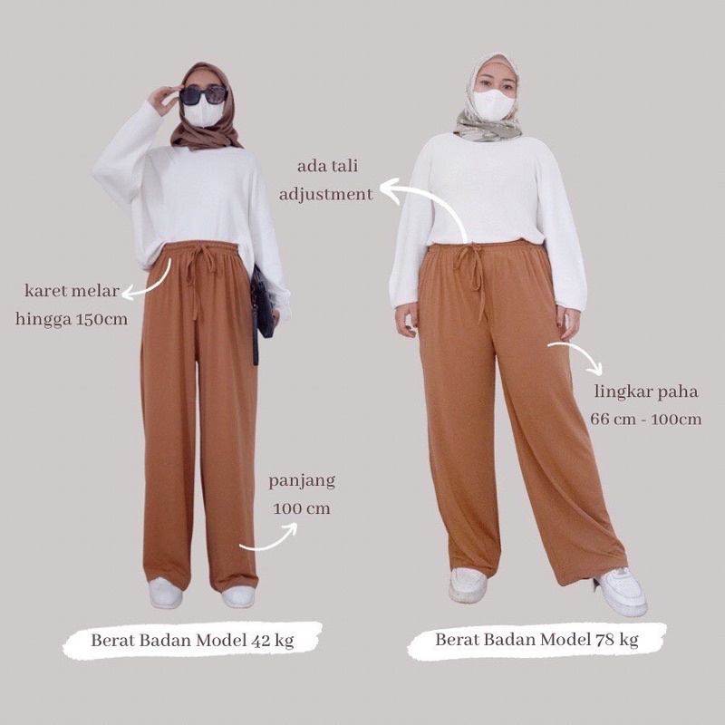 CELANA KULOT JUMBO WANITA / cullote pants / BAWAHAN