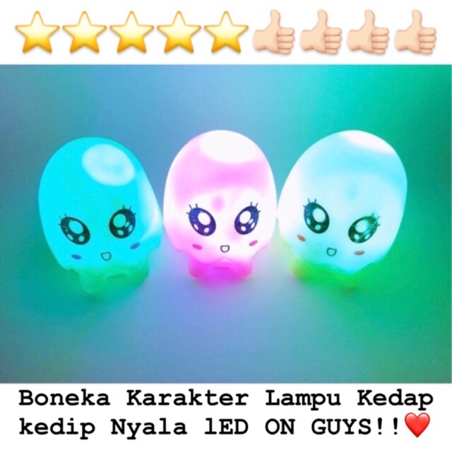  Lampu  TIDUR Warna  Warni  LED Karakter Lampu  Hiasan Dekorasi 