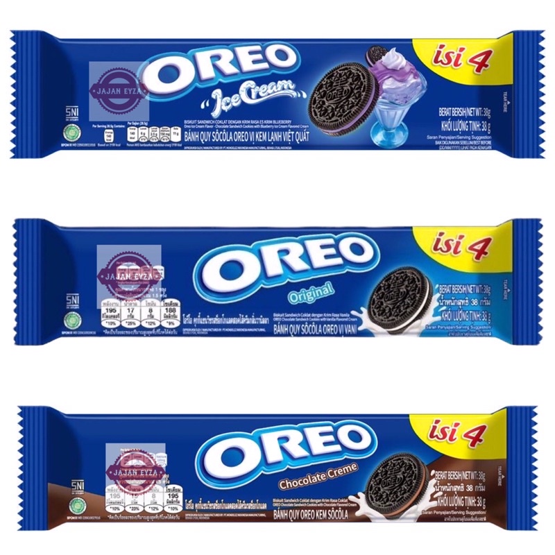 Jual Oreo Biskuit Original 12pcs / Biskuit Oreo Original Oreo Coklat ...