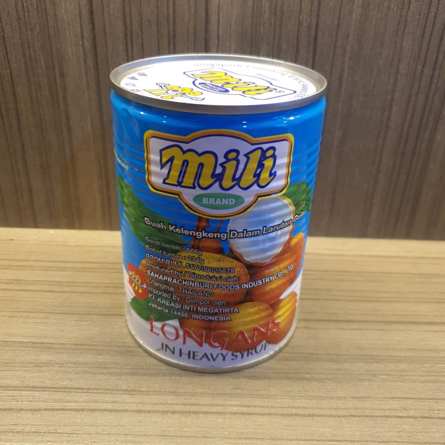 

Mili Longans Kaleng Buah Kelengkeng Lengkeng Dalam Larutan Gula 565 Gr