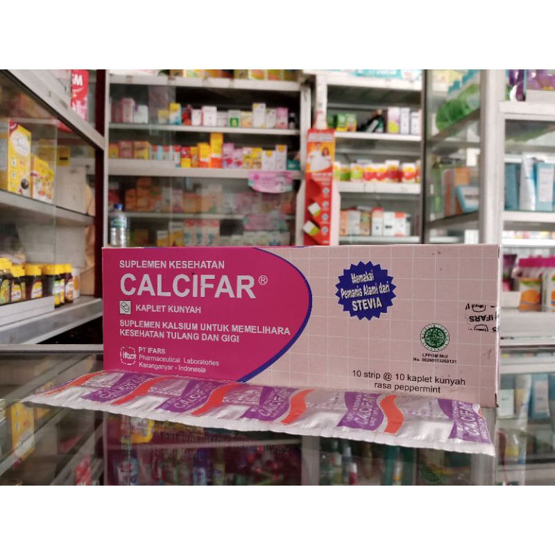 CALCIFAR @10 Tablet | Suplemen &amp; Kalsium - ED 05/2026