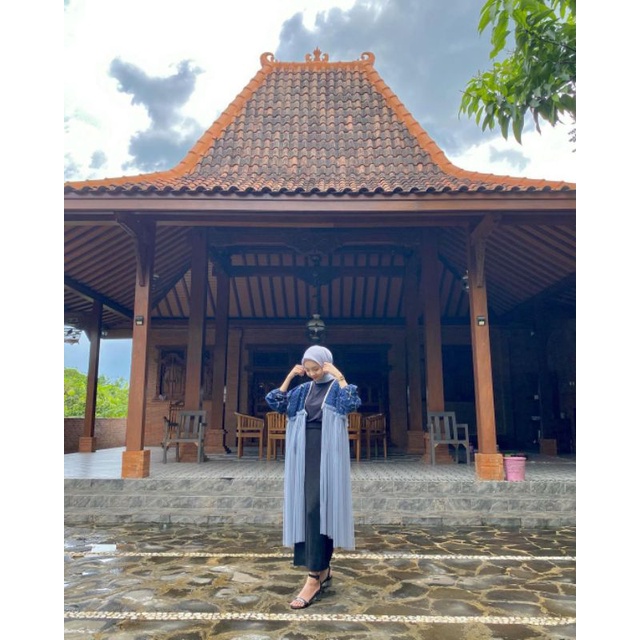 Outer tenun terbaru motif bunga kombinasi || kardigan tenun kombinasi || baju tenun wanita kekinian 