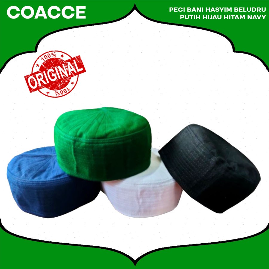 PECI BANI HASYIM BELUDRU PUTIH HIJAU HITAM BIRU
