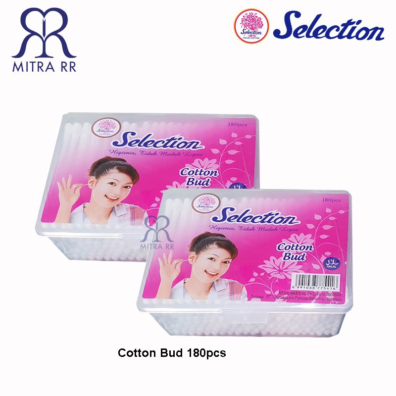 Kapas Selection Facial Cotton 35/50/75 gr | Round Cotton Oval  80pc | Cotton Bud 100/180 pcs