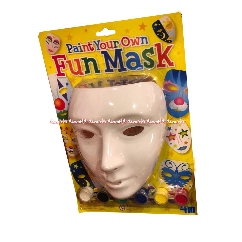 4M Paint Your Own Mask Mainan Kreasi Menghias Topeng Melukis mewarnai Topeng Untuk Anak Kreatifitas