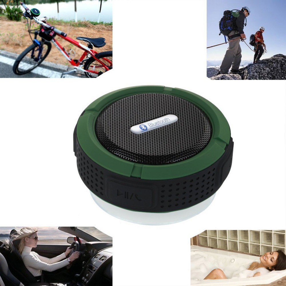 Taffware Mini Outdoor Bluetooth Speaker - C6 - Black