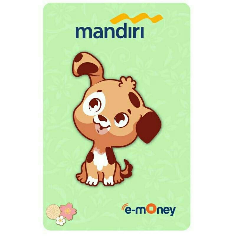 eMoney Mandiri Shio ANJING (Dog) ORI /Like eTOLL Tapcash Flazz or Brizzi