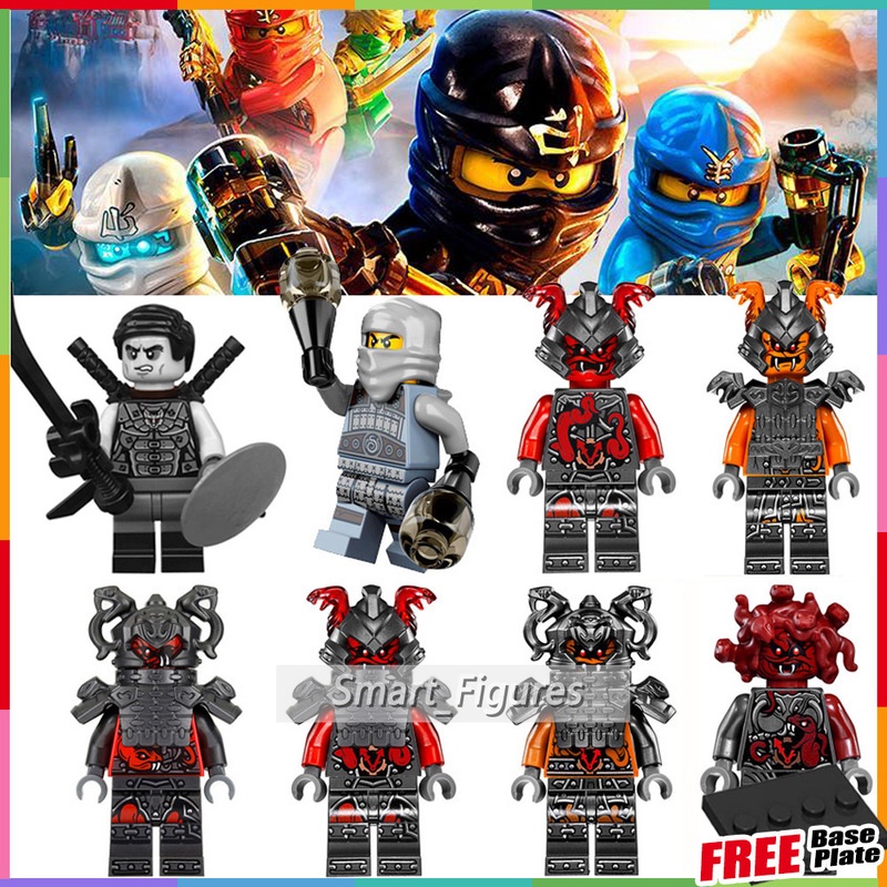 Action Figure Mini Ninjago Neuro Ash Basilisk Masters of Spinjitzu PG8055 Untuk Koleksi