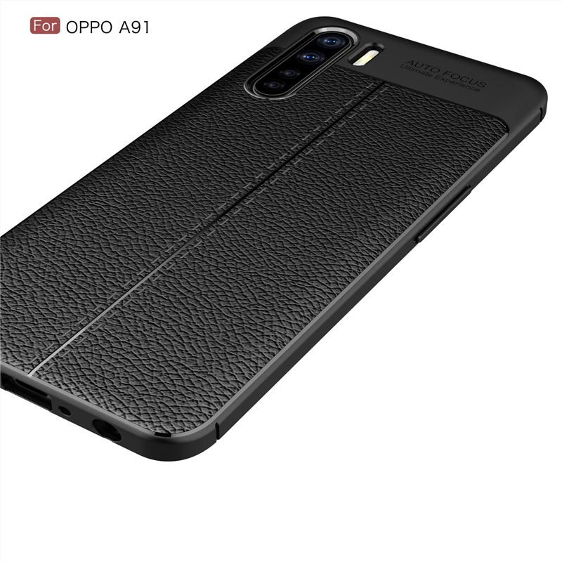 Softcase OPPO A91 / F15 Case Leather Auto Focus - Soft Case Tpu Silikon Autofocus Casing Premium