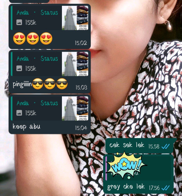 Ariana Maxy Original By Akasia Gamis Syari Calvin Jeans Motif Batik Tebal.melar