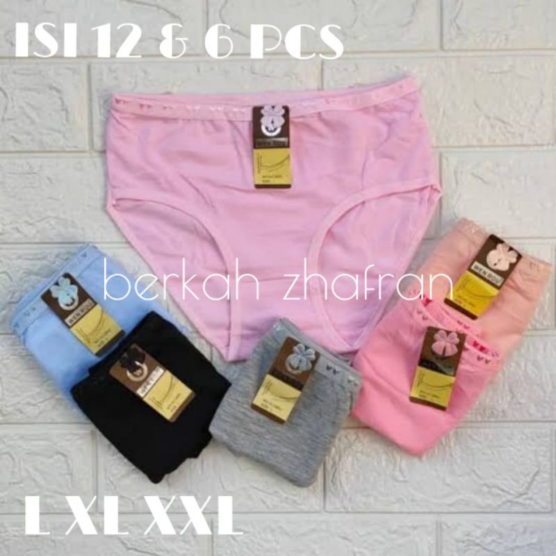 ( L XL 3L)(12 PCS & 6 PCS )CD WANITA MERK VERSINI/CELANA DALAM LUSINAN MURAH/CD IMPORT MURAH