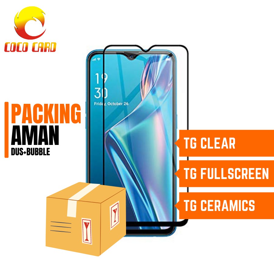 TEMPERED GLASS OPPO A12 TG CLEAR FULL CERAMIC ANTI BLUE LIGHT