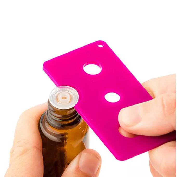 Pembuka Botol Minyak Esential Oil Botol Amber Dan Roll On Kaca - Hitam