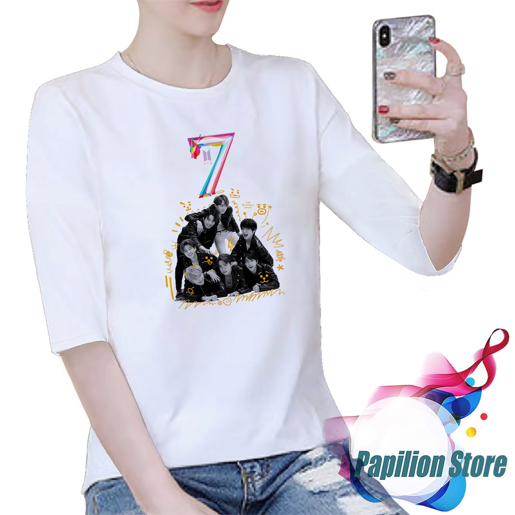 Baju MOTS 7 BANGTAN BOYS / Kaos MOTS 7 ALL MEMBER / T-Shirt MOTS 7 BANGTAN BOYS /Oblong MOTS 7 ALBUM