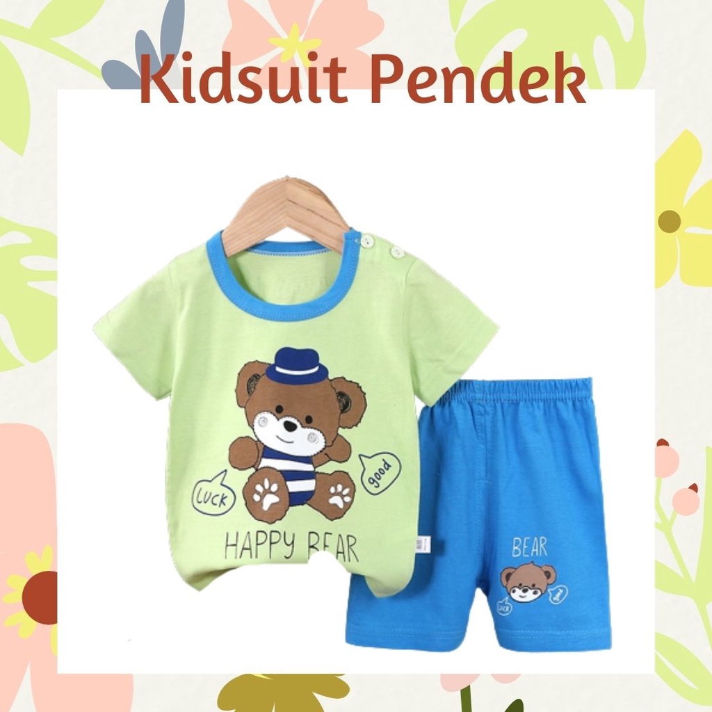 pz KIDS SUIT PENDEK Setelan Anak Bahan Kaos Lengan + Celana Berkualitas Import ebv cewek new9