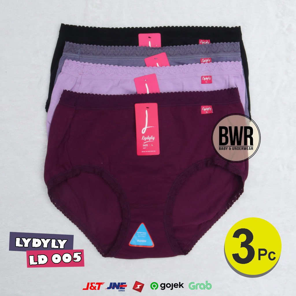 [ 6 pc ] CD Lydyly 005 Renda | Celana dalam wanita karet renda [VI S7-V9] Lydyly Bwr