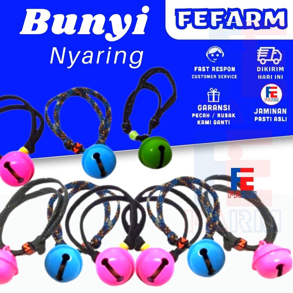 Kalung Kucing Kalung Kucing Lonceng Tali Perusik Lonceng12mm 22mm Warna Warni Tali Lebih Panjang dan Tidak Mudah Putus FEFARM