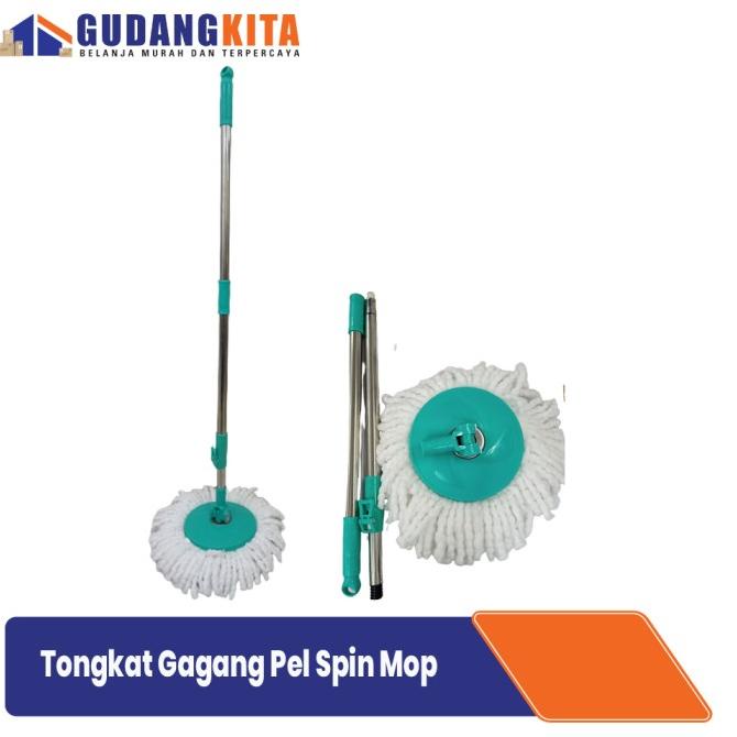 TONGKAT PEL SPIN MOP /GAGANG PEL SPIN MOP + KAIN PEL