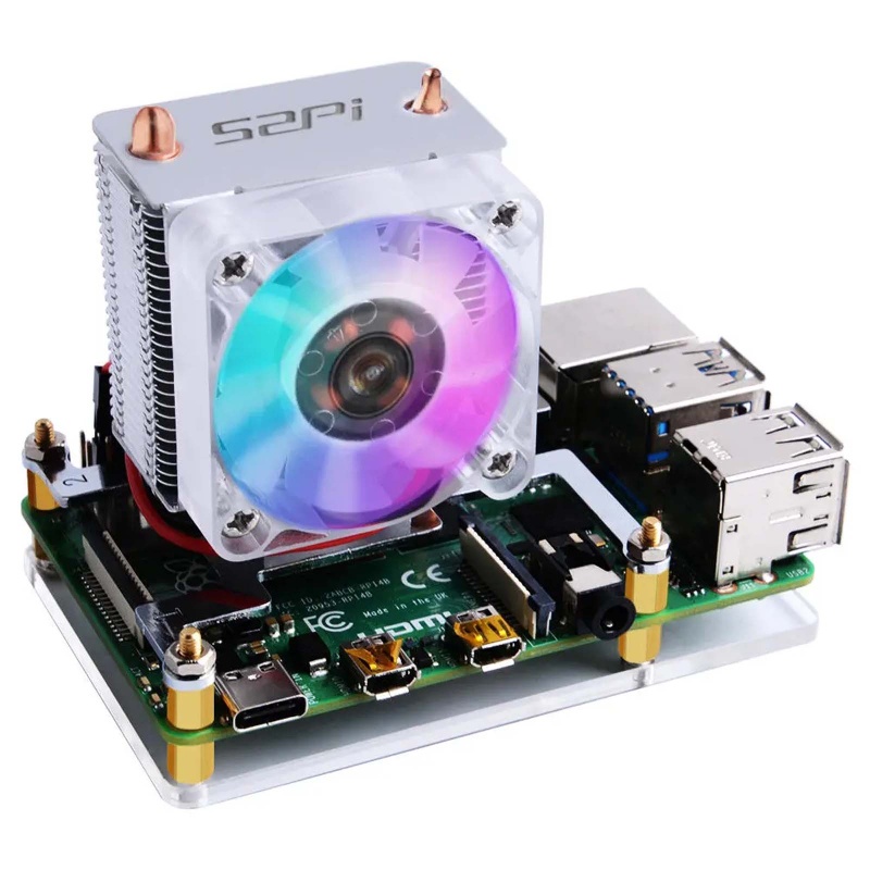 Btsg Untuk Raspberry Pi Untuk DC Brushless CPU LED Cooling Fan Raspberry Pi 4B Pendingin Fa