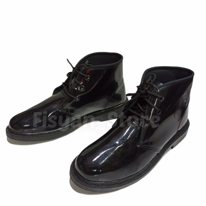 Sepatu PDH TNI | PDH Security | PDH Satpam Tali Hitam Mengkilap