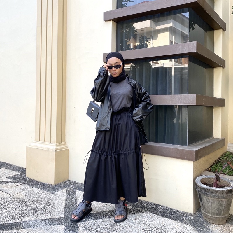 Basic Skirt Alcore All Size Cotton Material