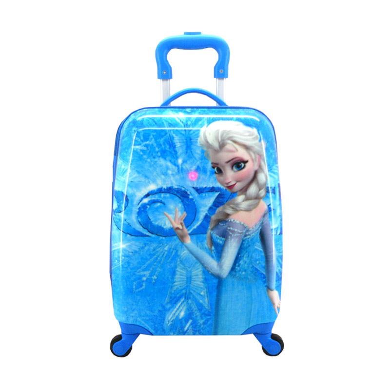 TAS KOPER ANAK TAS TROLI ANAK TRAVEL BAG ANAK TAS KABIN 16 INCHI KARAKTER FROZEN ANNA ELSA