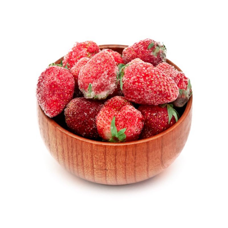 

PROMO Strawberry Frozen Jenis Mencir Premium Grade A (Ukuran Medium-Besar dan Utuh) Berat 500gr