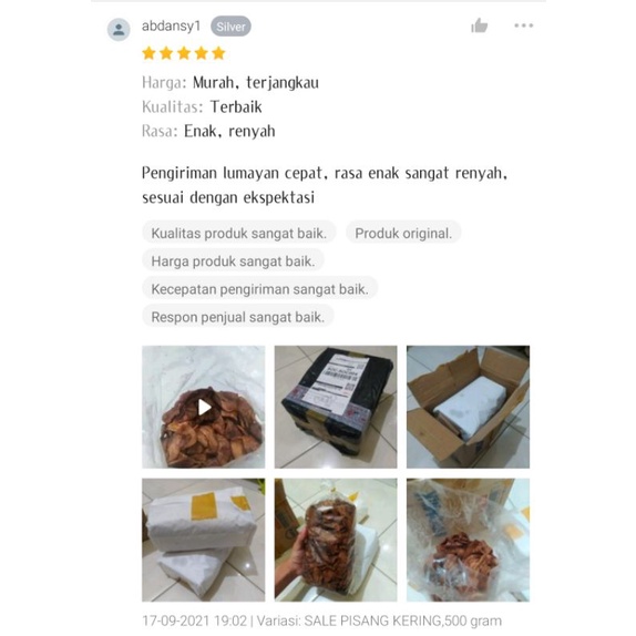 

SALE PISANG KERING RENYAH MANIS LEGIT BIKIN NAGIH 1000 Gram