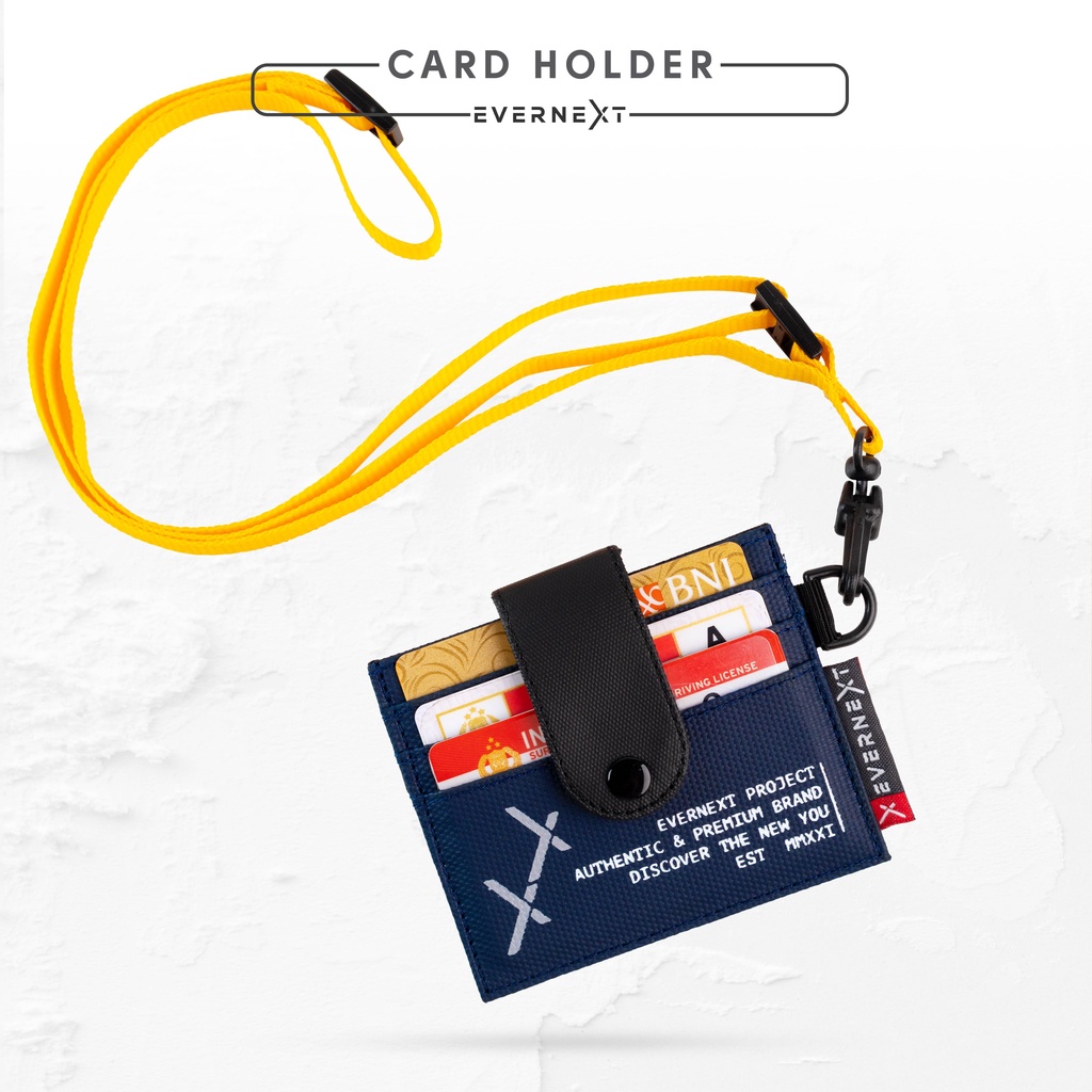 Card Holder Dompet Kartu Etoll Dompet Kalung Sling Kartu Waterproof Anti Air