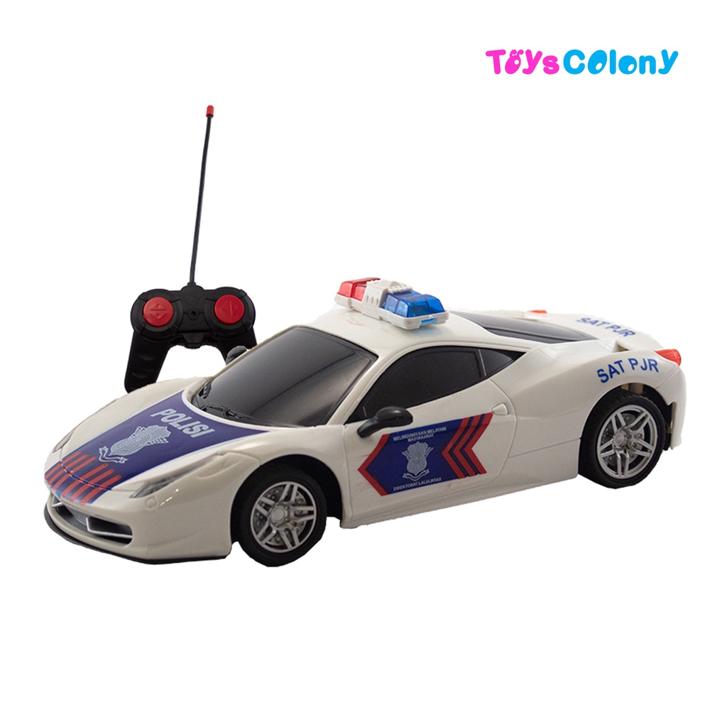 Mobil Remote Control Polisi Indonesia 1:20 Ferarri-Lamboghini 998-4/5