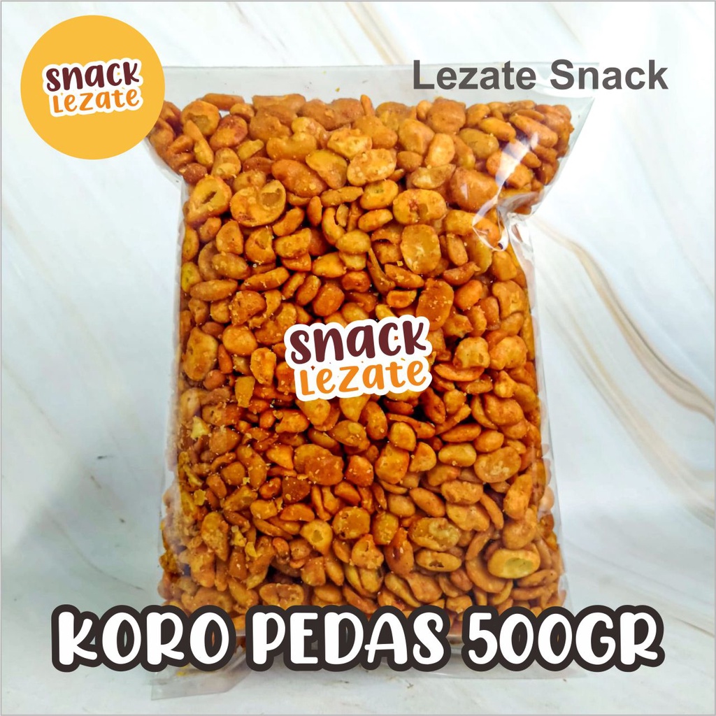 

Kacang Koro Bali 500gr Rasa Pedas Balado Murah / Kacang Koro Kupas / Kacang Koro Kiloan / Lezate Snack