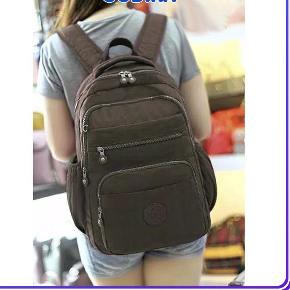 [PRODUK MMECC] GUDIKA 5058 - Tas Ransel Laptop Wanita Kekinian Import Original Bahan Nilon Waterproo