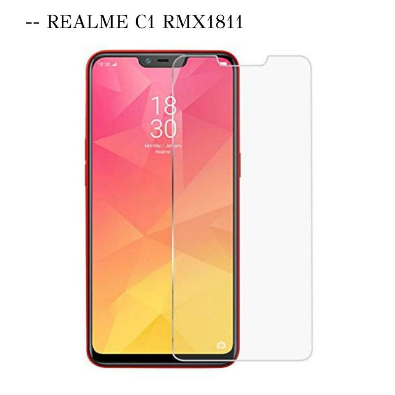 Tempered Glass Realme C1 6 2 Inch Rmx1811 Shopee Indonesia