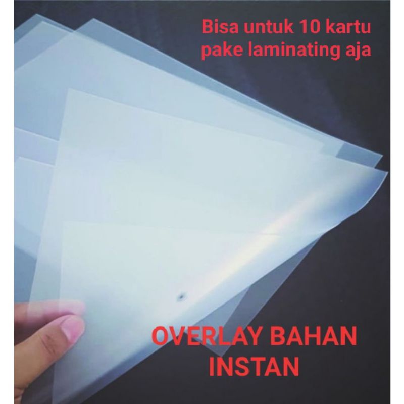 

Satuan Overlay bahan instan bahan baku bikin id card pake laminator