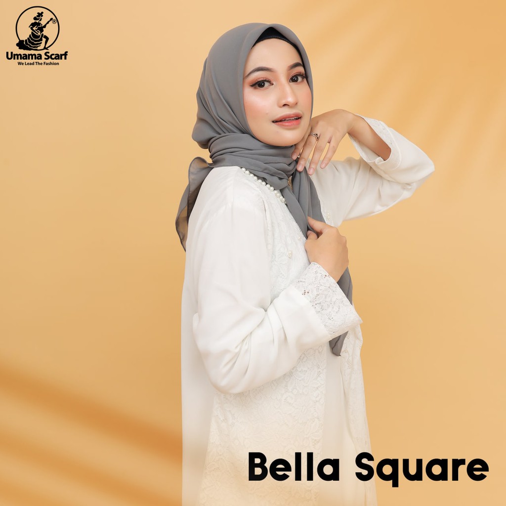 Hijab Segi Empat Polos Bella Square (Ecer/1pcs)-2