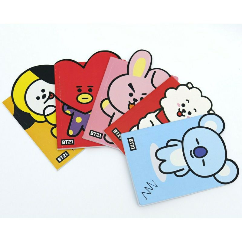 

Notebook BT21 / BTS Buku Tulis Mini Karakter Memo Lucu Catatan / Notebooks Ring Kpop / Buku Diary BTS21 / Fans Kit Kpop / Buku Bergaris A7
