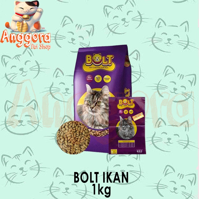 Makanan Kucing murah BOLT Tuna 1kg IKAN