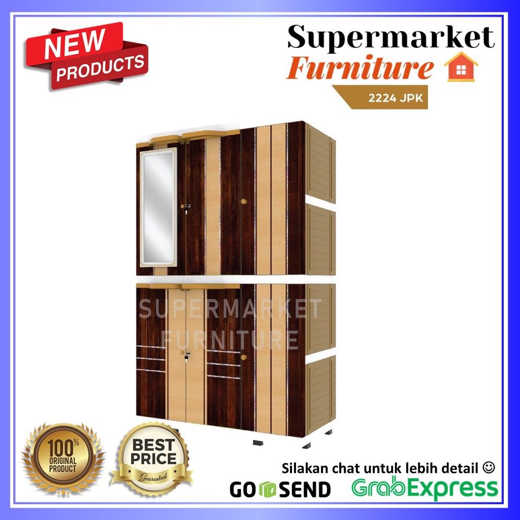 INSTAN-Lemari NAIBA Mega MSC Boston FULL RAK/GANTUNG