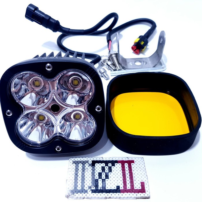 lampu tembak led cwl 4 mata 40 watt mb4 cree work light mika kuning