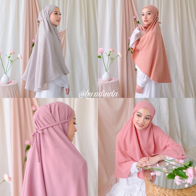 BERGO MARYAM JUMBO 80 CM TALI NON PET HIJAB INSTANT JILBAB DIAMOND