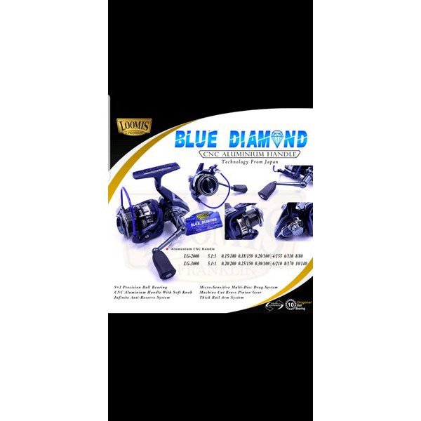 reel loomis blue diamond 3000