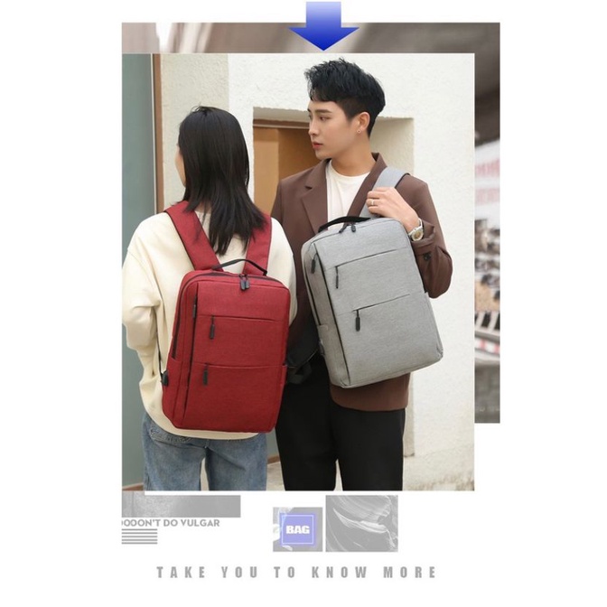 BUY 1 GET 3 Tas Ransel 3 in 1 Backpack Import SET 3 Tas Punggung Pria Tas Kantor FREE Tas Selempang dan Pouch Tas SMA-Kuliah Pria Wanita Unisex