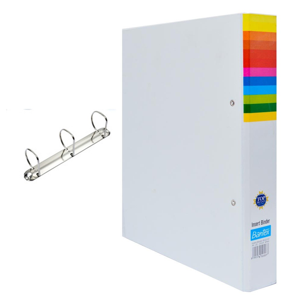 

Bantex Insert Ring Binder A4 3D 52mm White - ref.8652 07