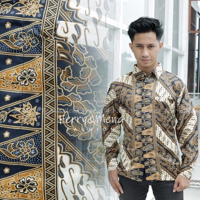 Kemeja batik pria modern / kemeja kondangan / kantor / kerja