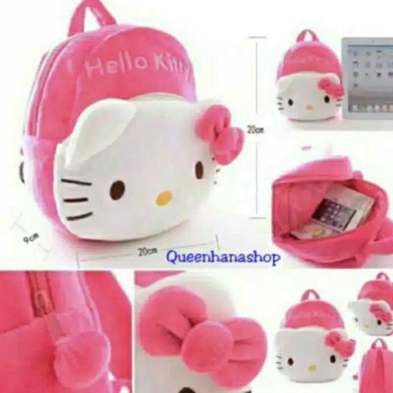 Bagpack Boneka Anak Cute Kitty Tas Ransel Anak Depan Resleting M