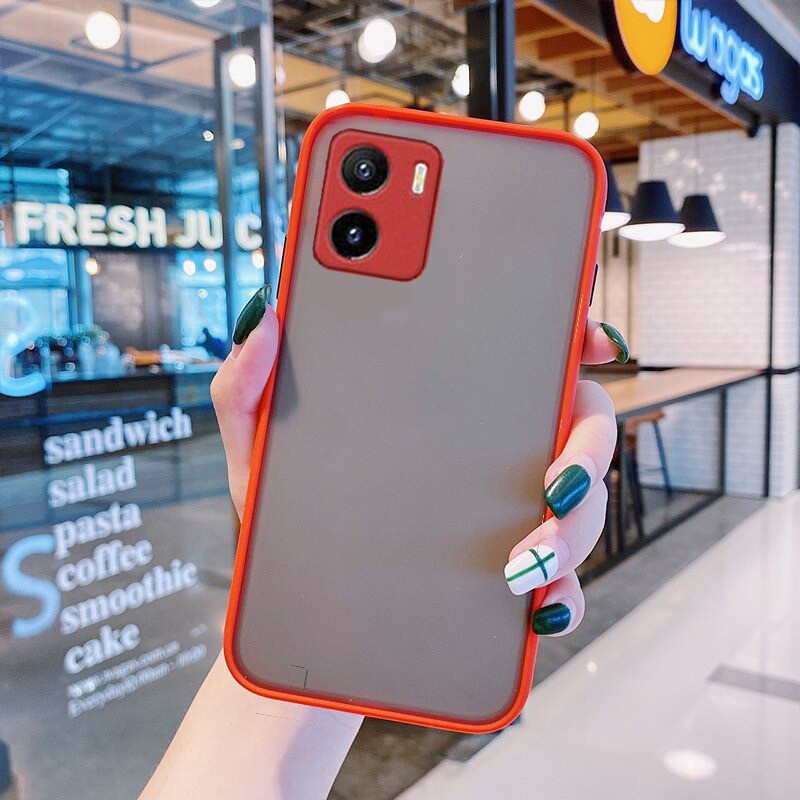 NEW Case Vivo Y16 2022-Softcase Matte Dove Hybrid Transparan Casing Pelindung Kamera