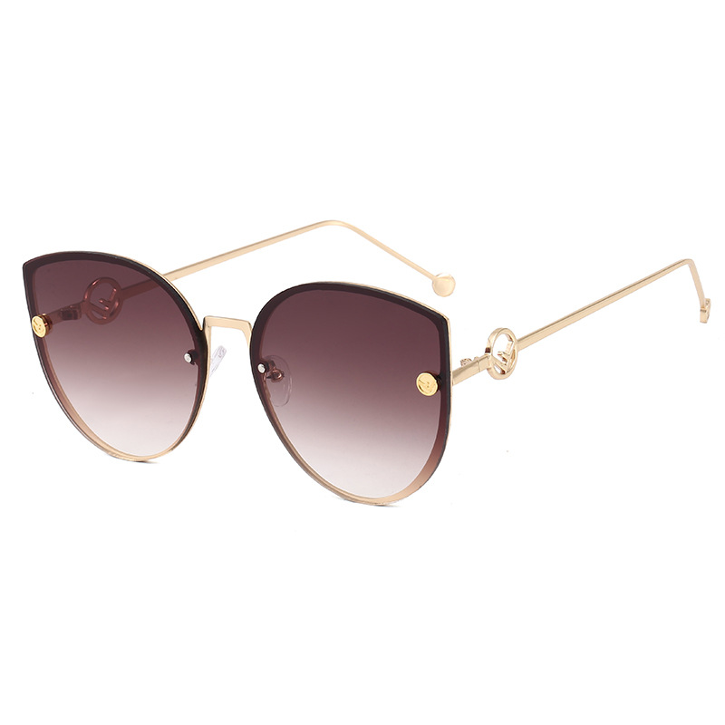 （YUZHU）COD Besi Frame Kacamata Hitam Retro Gaya Wanita Kacamata Hitam Oversize Cewek Square Sunglasses
