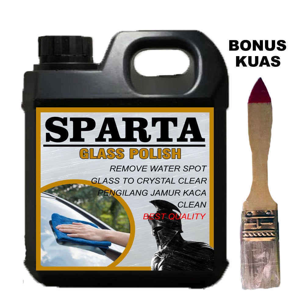 SPARTA Cairan Pembersih Jamur Kaca Mobil Penghilang Kerak Serbaguna GLASS POLISH isi Lebih Banyak dan Lebih Ampuh Berkualitas - Obat Pembersih Jamur Kaca Mobil