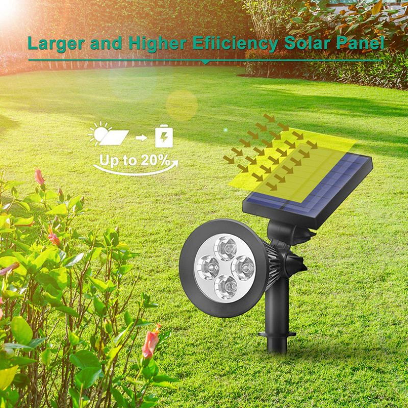 Lampu Taman Solar Tancap LC14c 7 LED Sorot Tenaga Matahari